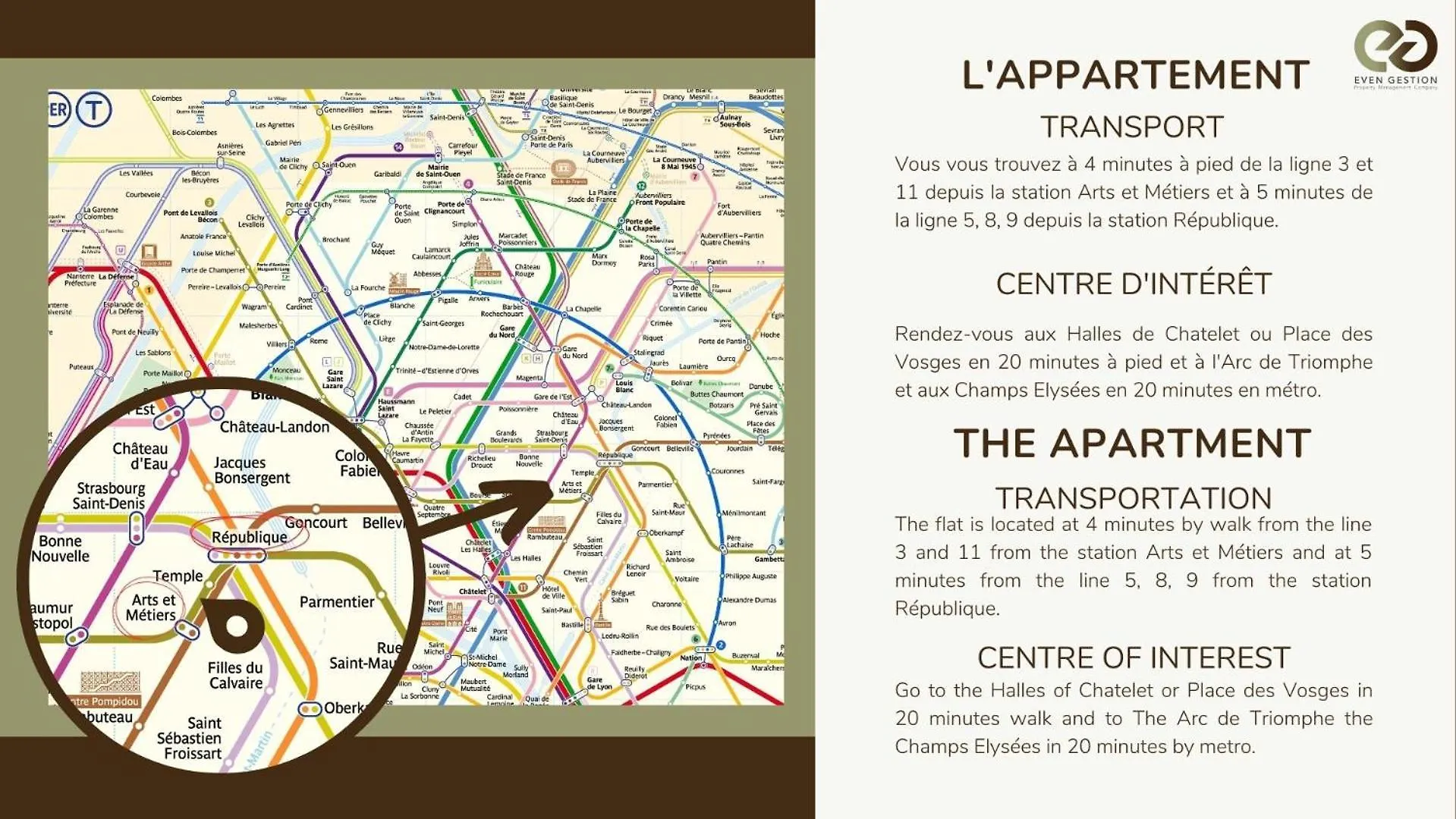 Typical Parisian Studio In Le Marais#4 Pers location